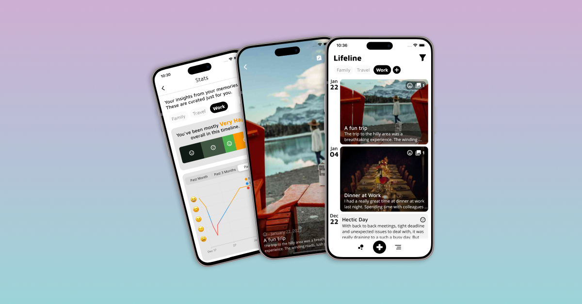 Lifeline — The ultimate lifestyle app for preserving and reliving your precious memories. Create multiple timelines for different aspects of your life and navigate to your special moments.
